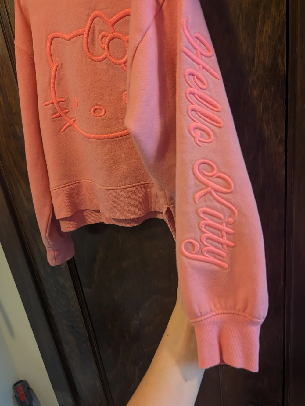 The Children's Place Pink Hello Kitty Embossed Sweatshirt